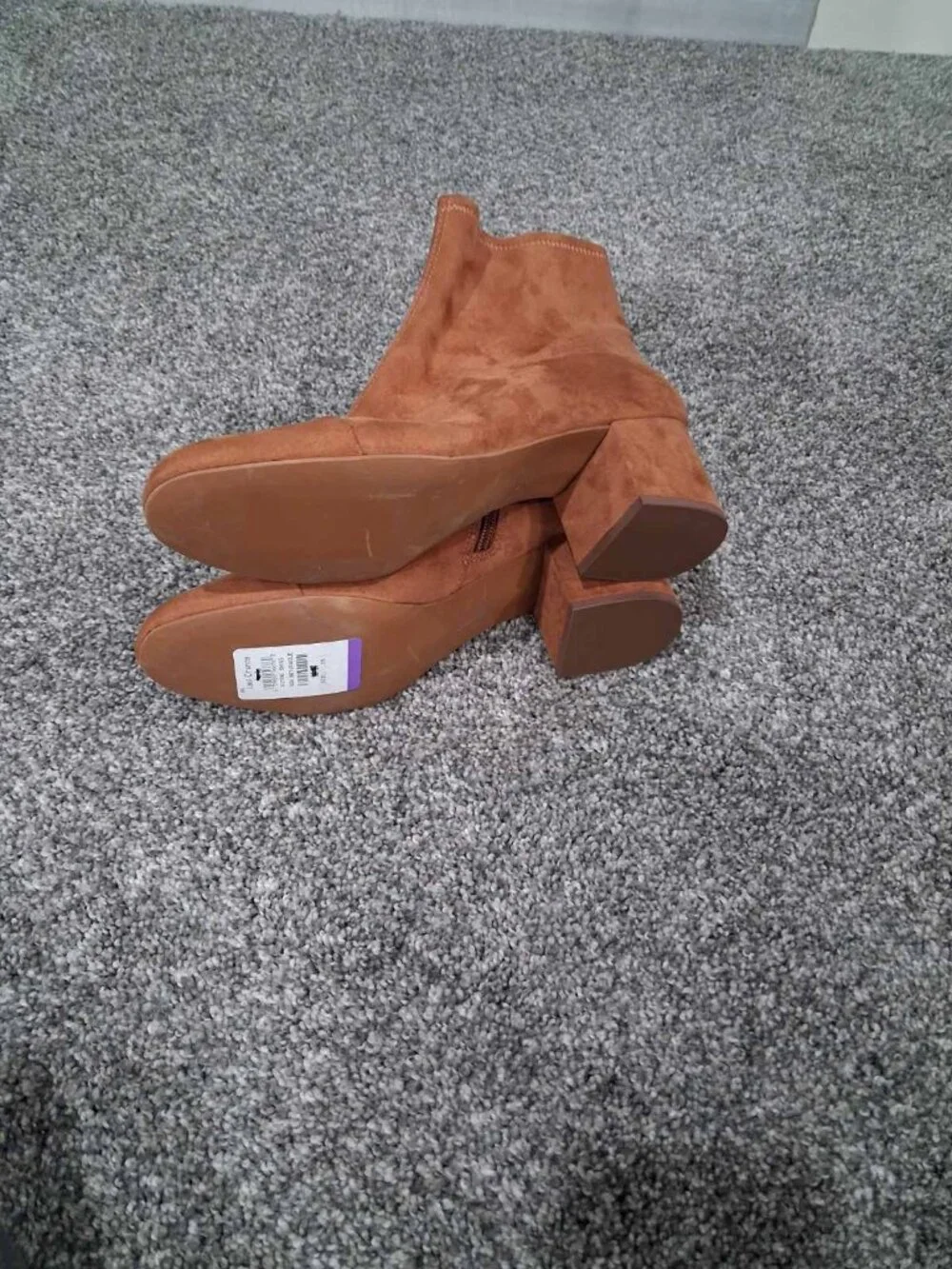 Linea Paolo Wrenly Suede Ankle Boots – Cognac Brown – Size 10